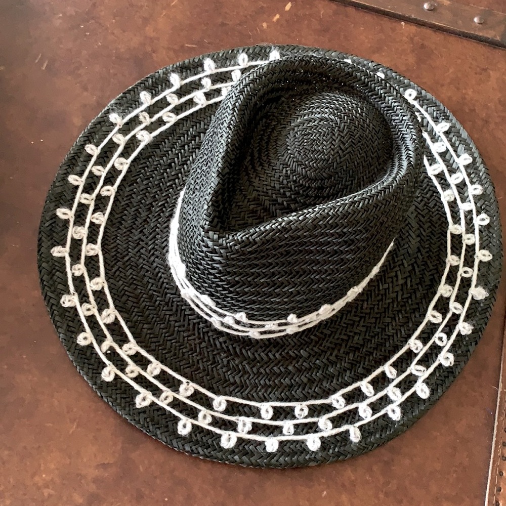 Brixton Joanna Embroidered Straw Hat